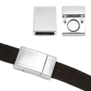 Cierre magnético metal Basic Quality Ø10.2x3.1mm plata vieja (sin níquel)