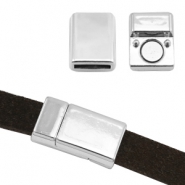 Cierre magnético metal Basic Quality Ø10x2.1mm plata vieja (sin níquel)