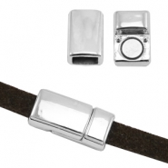 Cierre magnético metal Basic Quality Ø5.8x2.9mm plata vieja (sin níquel)