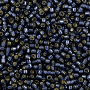 Abalorios Miyuki Delica's 11/0 Duracoat silverlined dyed montana DB-2192