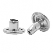 Fornituras DQ met&aacute;licas remaches a presi&oacute;n plata vieja (sin n&iacute;quel)