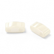 Abalorios Miyuki mitad de tila 5x2.3mm Ceylon antique ivory pearl HTL-592