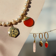 Set de inspiraciones Crea joyas con colgantes de piedra natural de la India 