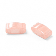 Abalorios Miyuki mitad de tila 5x2.3mm Opaque luster tea rose HTL-596