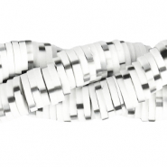 Abalorios Katsuki 4mm Blanco brillante-negro