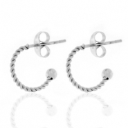 Pendientes Criolla Acero Inox 12mm Plateado