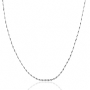 Cadenas Acero Inox eslabón Plateado