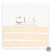 C.U.S® cinta de joyería Beige melocotón brillante