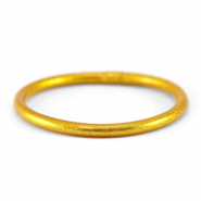 Pulsera imitaci&oacute;n Pan de Oro 5mm talla S Dorado