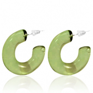 Pendientes Trendy criolla Verde oliva