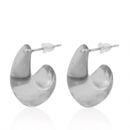 Pendientes Trendy criolla Gris
