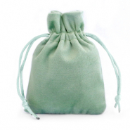 Bolso de terciopelo Verde ceniza