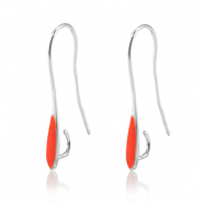 Fornituras metálicas DQ pendiente / gancho Plata vieja-rojo (sin níquel)