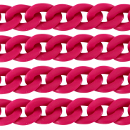 Cadena acr&iacute;lico 29mm mate Rosa magenta