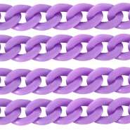 Cadena acr&iacute;lico 29mm mate P&uacute;rpura p&eacute;talo