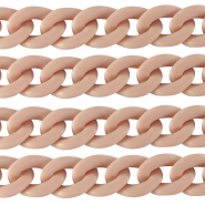 Cadena acr&iacute;lico 29mm mate Rosa vintage