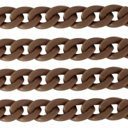 Cadena acr&iacute;lico 18mm mate Marr&oacute;n sabana