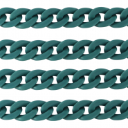 Cadena acr&iacute;lico 18mm mate Azul p&eacute;troleo