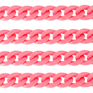 Cadena acr&iacute;lico 18mm brillante Rosa hot