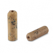 Piedras naturales jasper tubo Marrón leonado