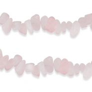 Abalorios chips Cuarzo Rosa Rosa neblina