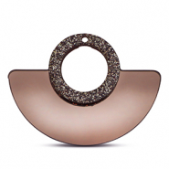 Colgantes llamativos Glitter met&aacute;lico cobrizo