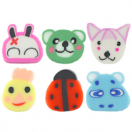 Abalorios de pol&iacute;meros animales mix Multicolor