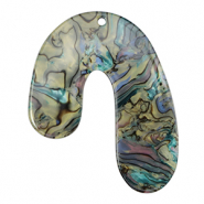 Colgantes de resina orgánico Multicolor mármol