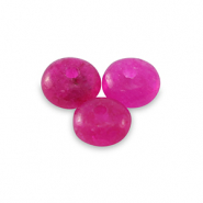 Piedras naturales M&aacute;rmol y Calcita rondeles 4mm Rosa magenta