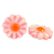 Abalorios conchas flor Rosa de sandía-naranja