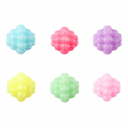 Abalorios con look acrílico Multicolor pastel