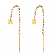 Pendientes Acero Inox Dorado
