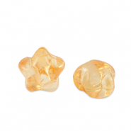 Abalorios acr&iacute;licos estrella Amarillo spectra transparente