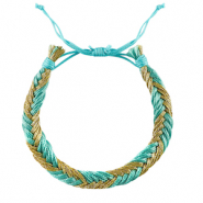 Pulseras Trendy Azul-dorado