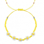 Pulseras Trendy flor Amarillo-blanco