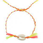 Pulseras Trendy kauri Amarillo n&eacute;on-rosa