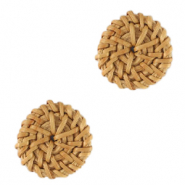 Colgantes ratán 25mm Beige natural
