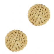Colgantes ratán 22mm Beige natural