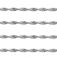 Fornituras Acero Inox cadena jasseron cordón Plateado