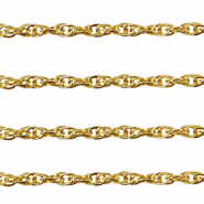 Fornituras Acero Inox cadena jasseron cordón Dorado