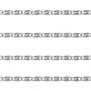 Fornituras Acero Inox cadena jasseron cordón Plateado