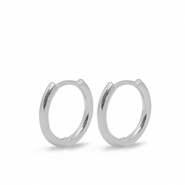 Fornituras metálicas DQ pendientes criollas 16mm Plateado (sin níquel)