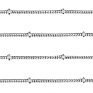 Fornituras Acero Inox cadena jasseron bola Plateado