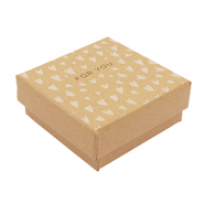 Cajitas de joyería (regalo) "for you" Marrón claro