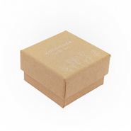 Cajitas de joyería (regalo) "handmade with love" flores Marrón claro