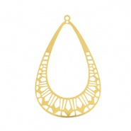 Colgantes Acero Inox bohemios gota Dorado