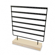 Expositor de joyería para pendientes Natural-negro