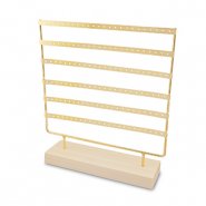 Expositor de joyería para pendientes Natural-dorado