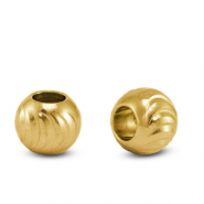 Abalorios Acero Inox 8mm Dorado