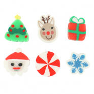 Abalorios de polímeros Navidad Multicolor